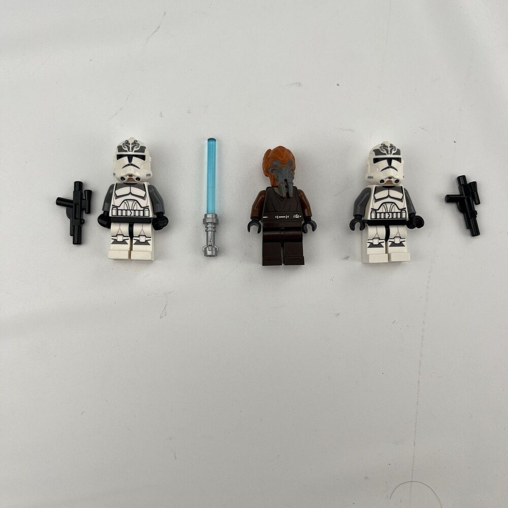 LEGO Star Wars WOLF PACK CLONE PLO KOON Sw0537 Sw0538 Republic AV-7  75045